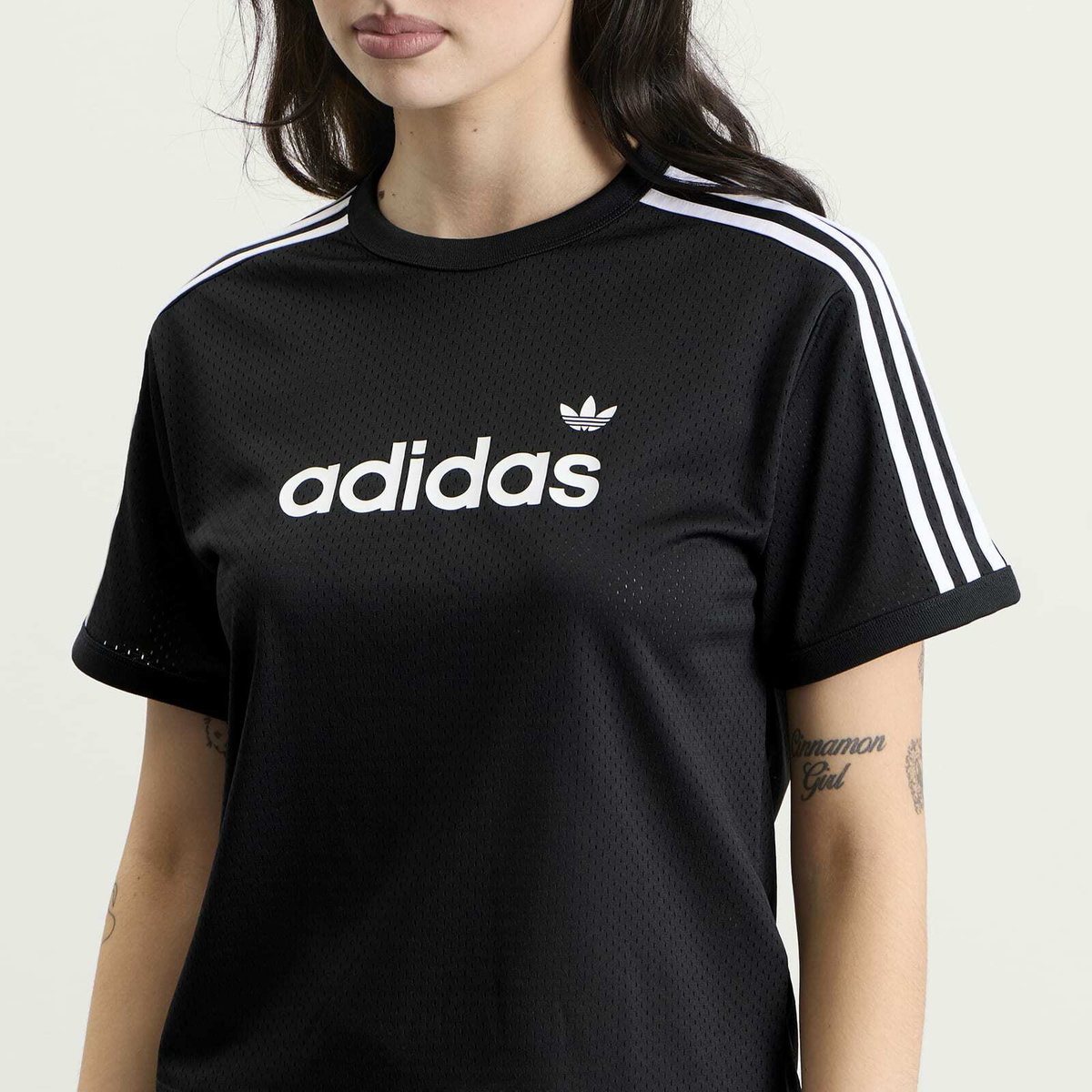 Adidas Women's Mesh T-Shirt in Black/White