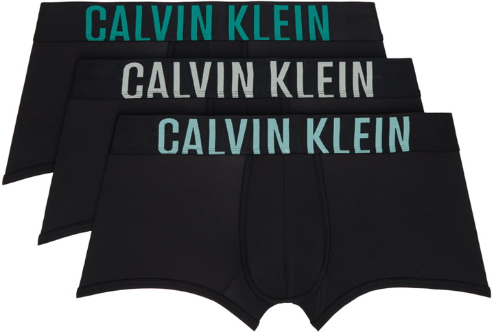 Photo: Calvin Klein Underwear Three-Pack Black Intense Power Micro Boxer Briefs