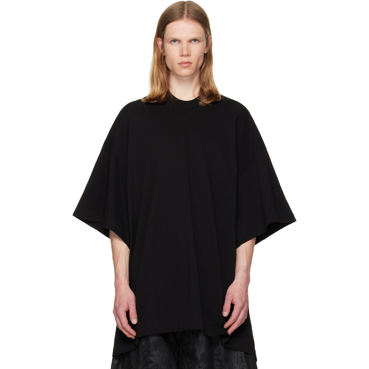 Lad Musician Black Big Flower T-Shirt Lad Musician