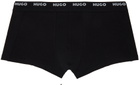 Hugo Five-Pack Black Stretch Boxer Briefs