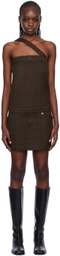 lesugiatelier Brown Belted Minidress