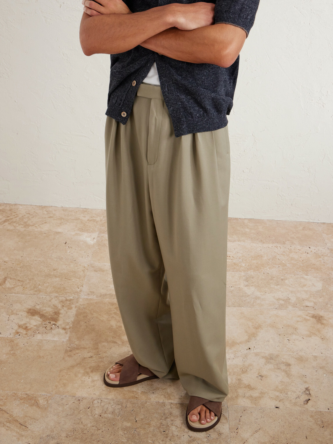 Brunello Cucinelli - Suede Slides - Brown