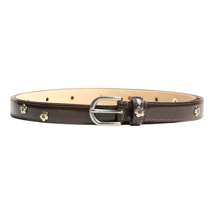 Photo: mfpen Men's Rivet Brown Purpose Belt in Rivet Brown Polido