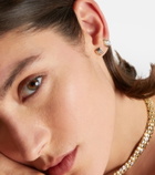 Rainbow K 9kt gold single earring with diamond