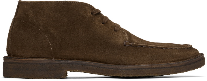 Photo: Drake's Brown Crosby Moc-Toe Chukka Boots