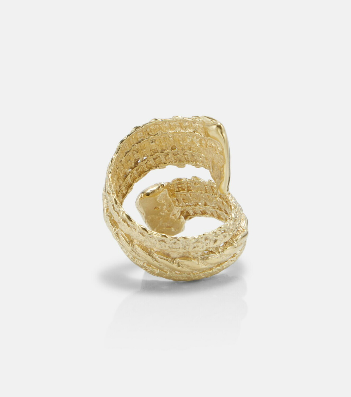 Ysso Aella 24kt gold-plated ring