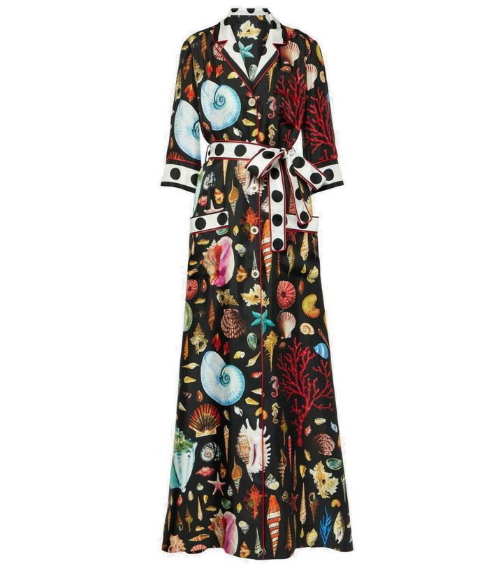 Photo: Dolce&Gabbana Capri printed silk satin robe