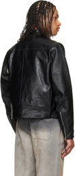 OUR LEGACY Black Yurei Leather Jacket