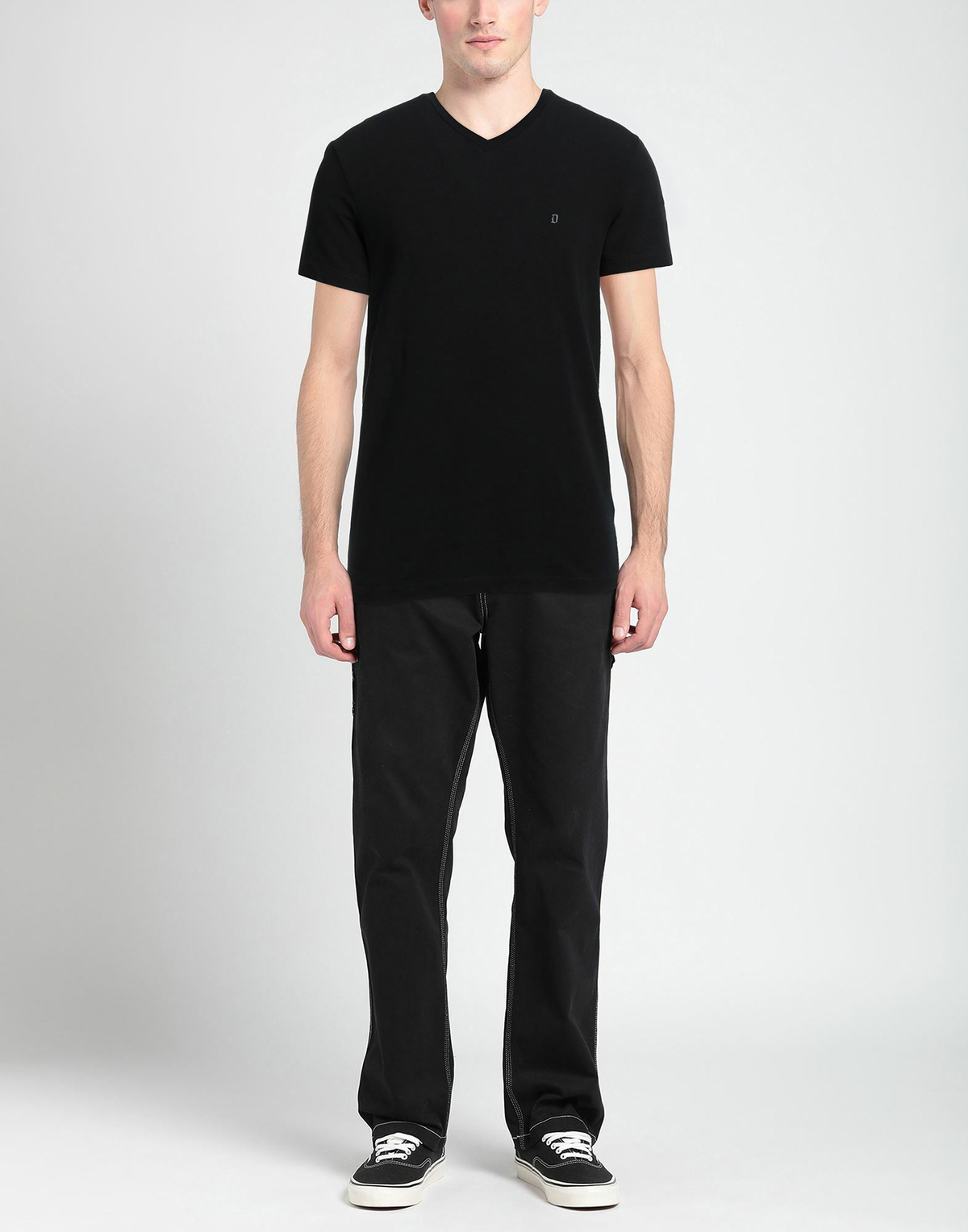 Dondup Mens T-shirt in Black