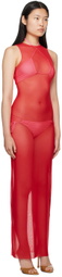 BINYA Red Saturno Maxi Dress