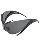 Gentle Monster x Mugler Spiral 01 Sunglasses in Black 