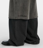 Acne Studios Layered cotton fleece sweatpants