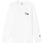 Adidas Men's Long Sleeve Fuzi T-Shirt in White