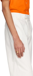 Stolen Girlfriends Club SSENSE Exclusive Gold Happy Face Ring