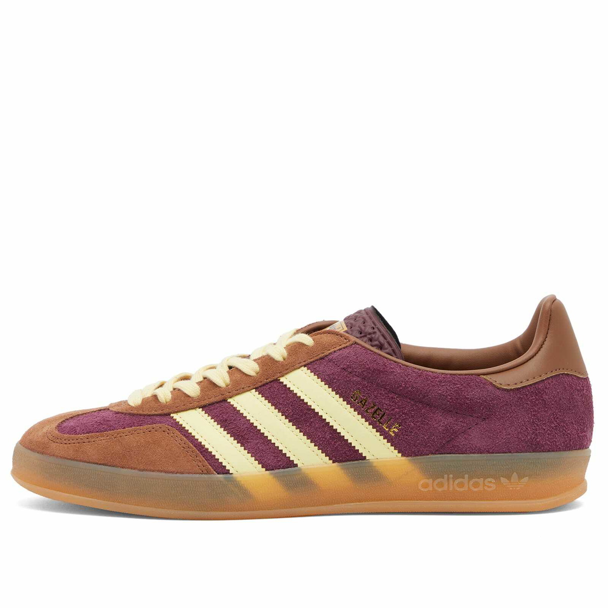 Adidas Gazelle Indoor in Maroon/Almost Yellow/Preloved Brown adidas