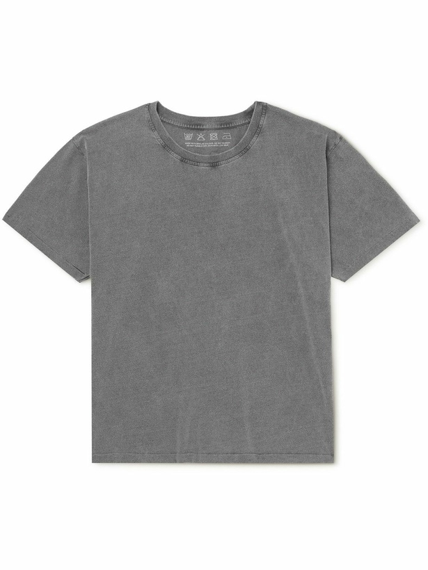Photo: mfpen - New Garment-Dyed Brushed Organic Cotton-Jersey T-Shirt - Gray