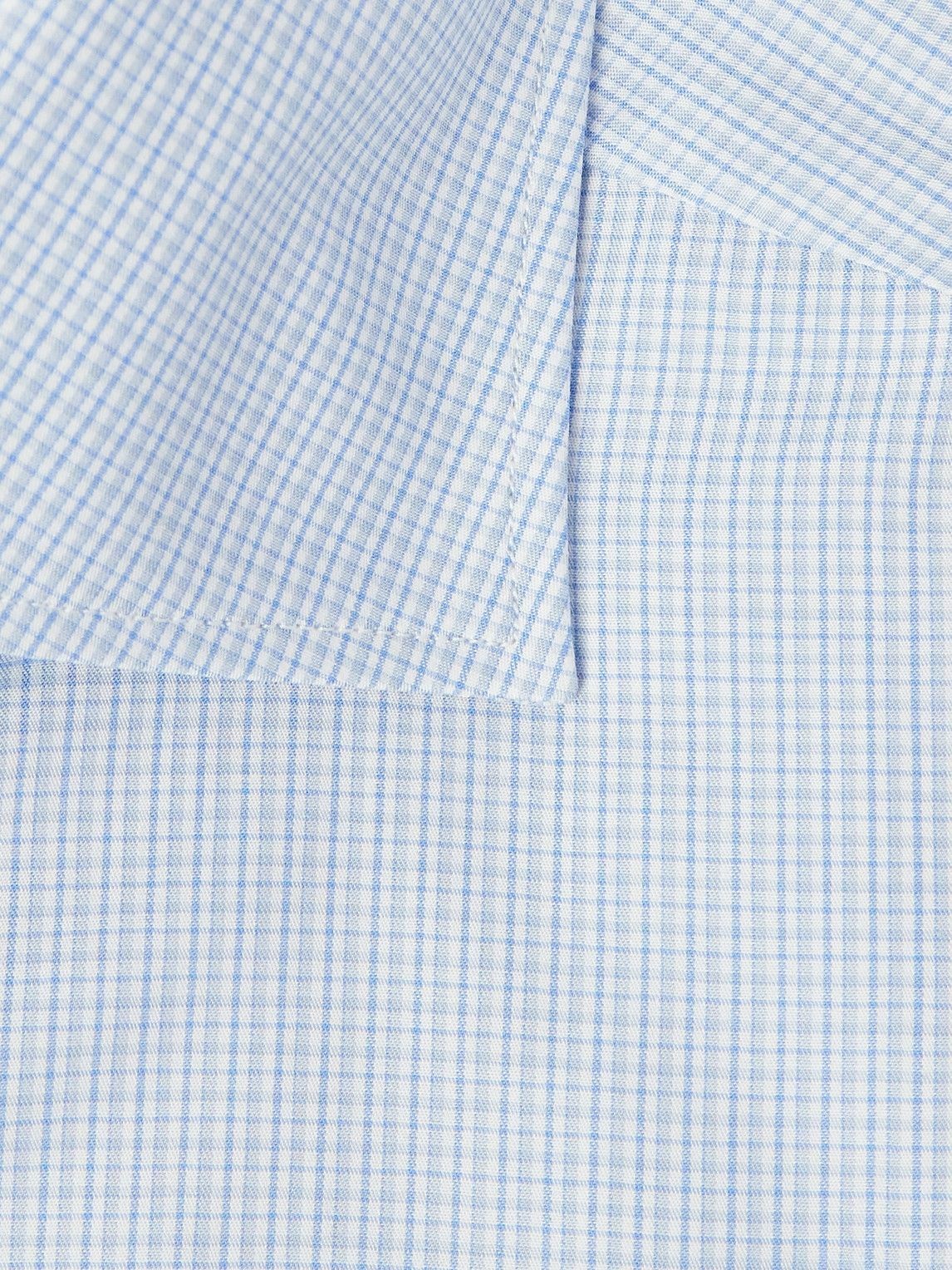 Zegna - Checked Cotton Shirt - Blue