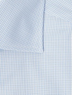 Zegna - Checked Cotton Shirt - Blue