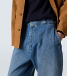 Plan C Faded wide-leg jeans