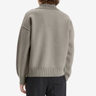AMI Paris Men's Off White ADC Polo in Ash/Off White