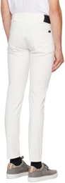 PS by Paul Smith White Tapered Trousers