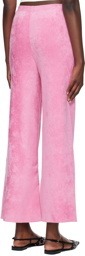 Gucci Pink Crystal G Trousers