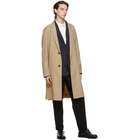 Issey Miyake Men Beige Gabardine Coat