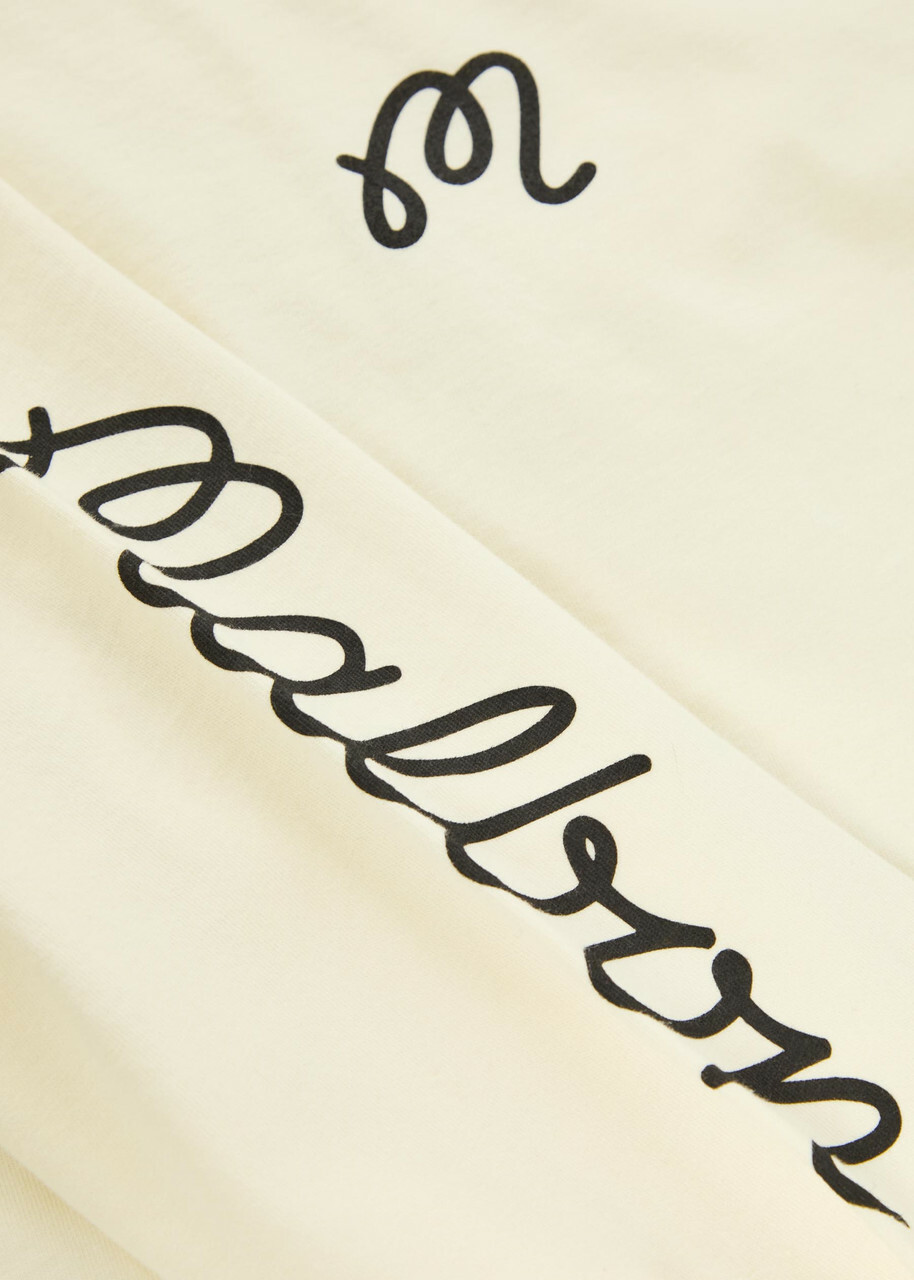 Malbon Gorse Logo-print Cotton T-shirt Cream