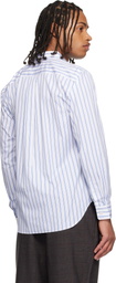 Comme des Garçons Homme Deux Navy & White Striped Shirt