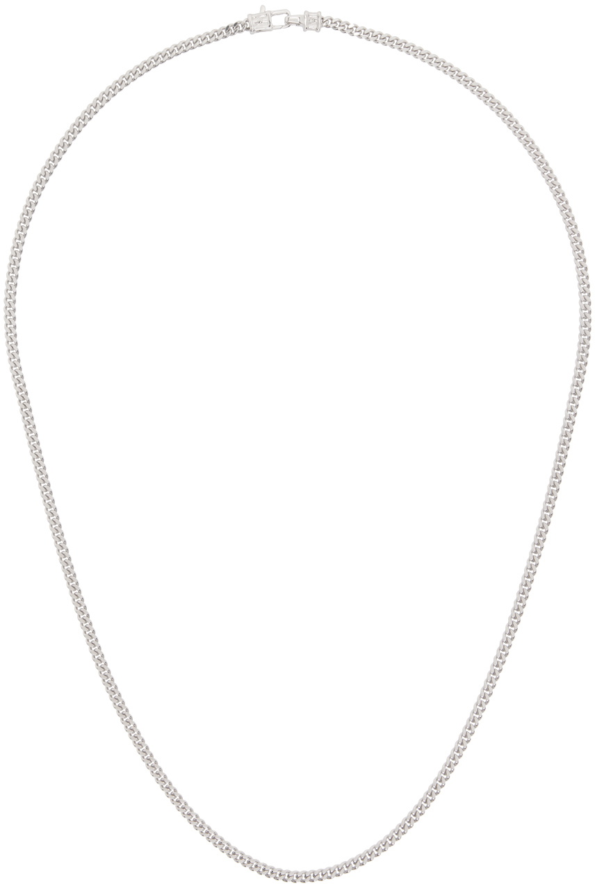 Tom Wood Silver Curb Chain M Necklace Tom Wood
