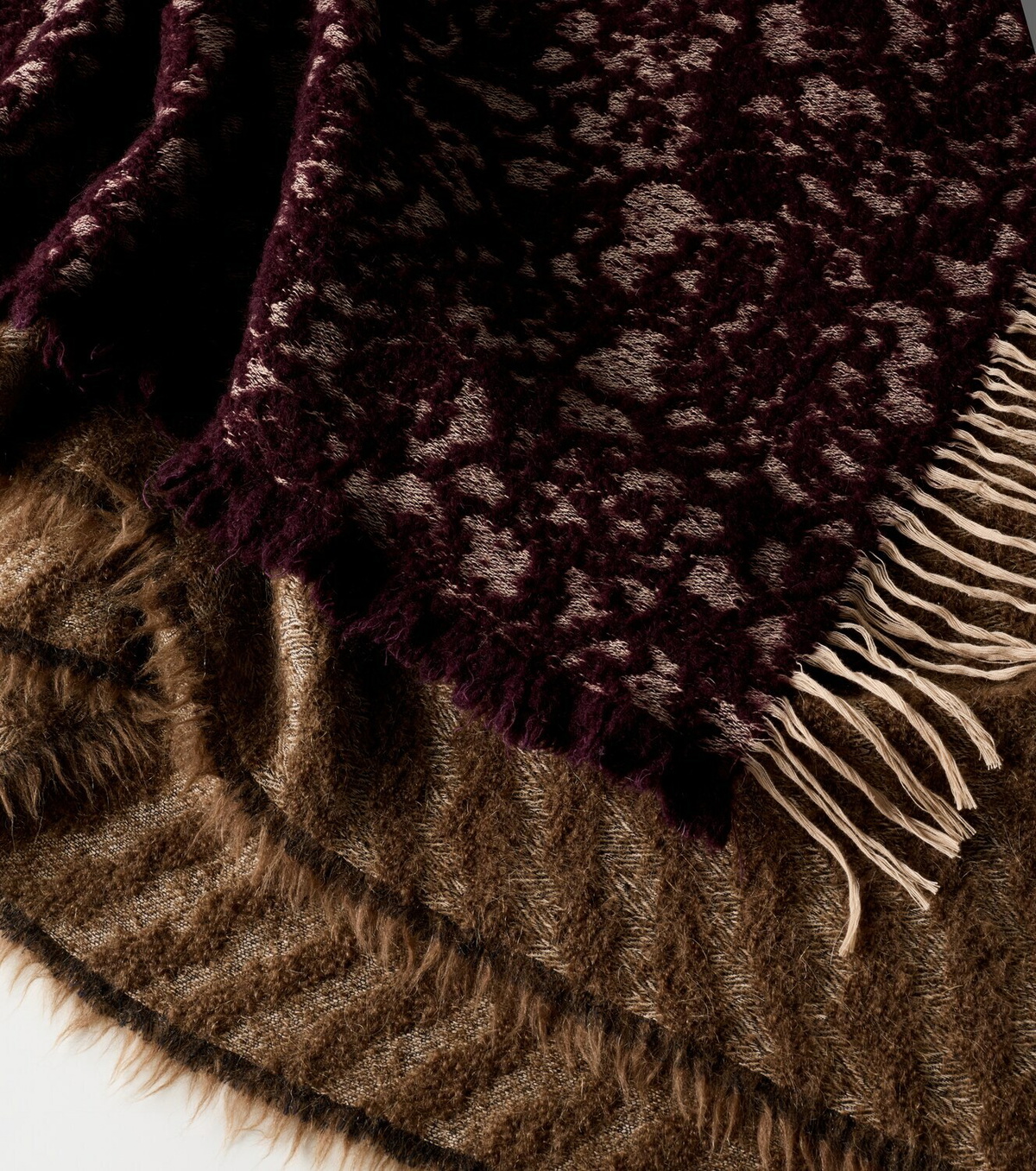 The House of Lyria Malghe wool and cotton-blend throw