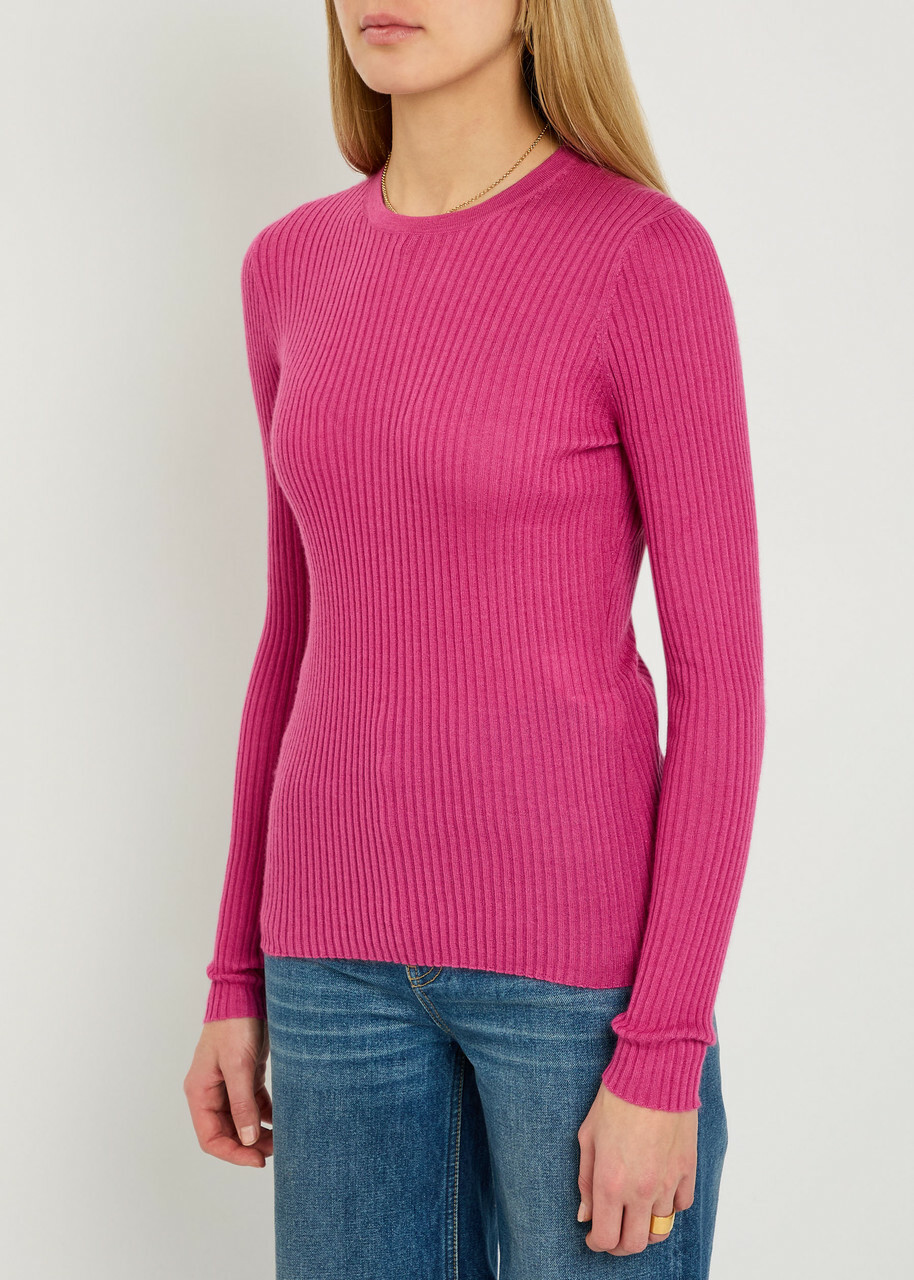 Gabriela Hearst Browning Cashmere-blend top Pink