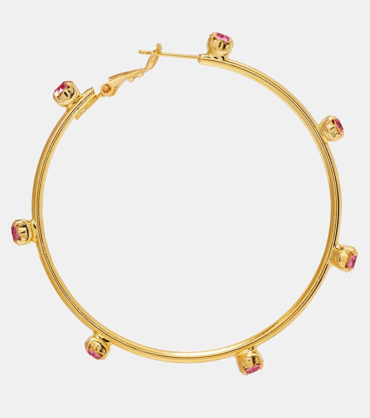 Magda Butrym Embellished gold-plated hoop earrings