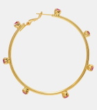 Magda Butrym Embellished gold-plated hoop earrings