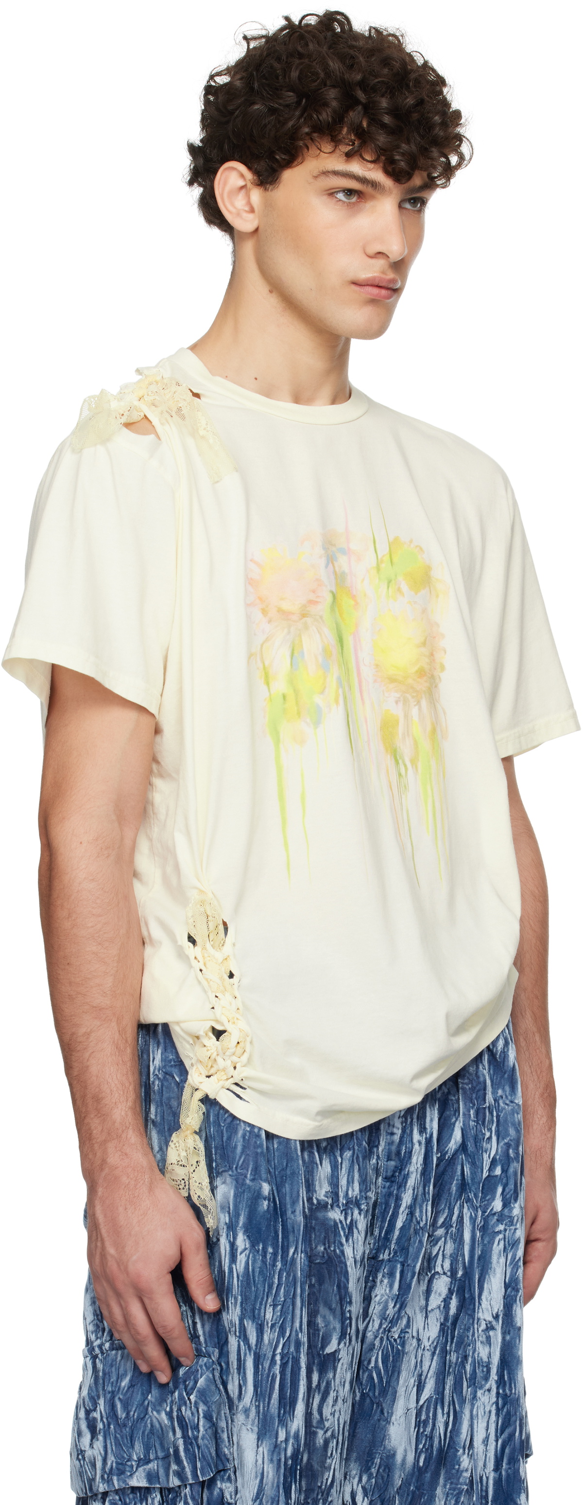 Collina Strada Off-White Lace Katina T-shirt