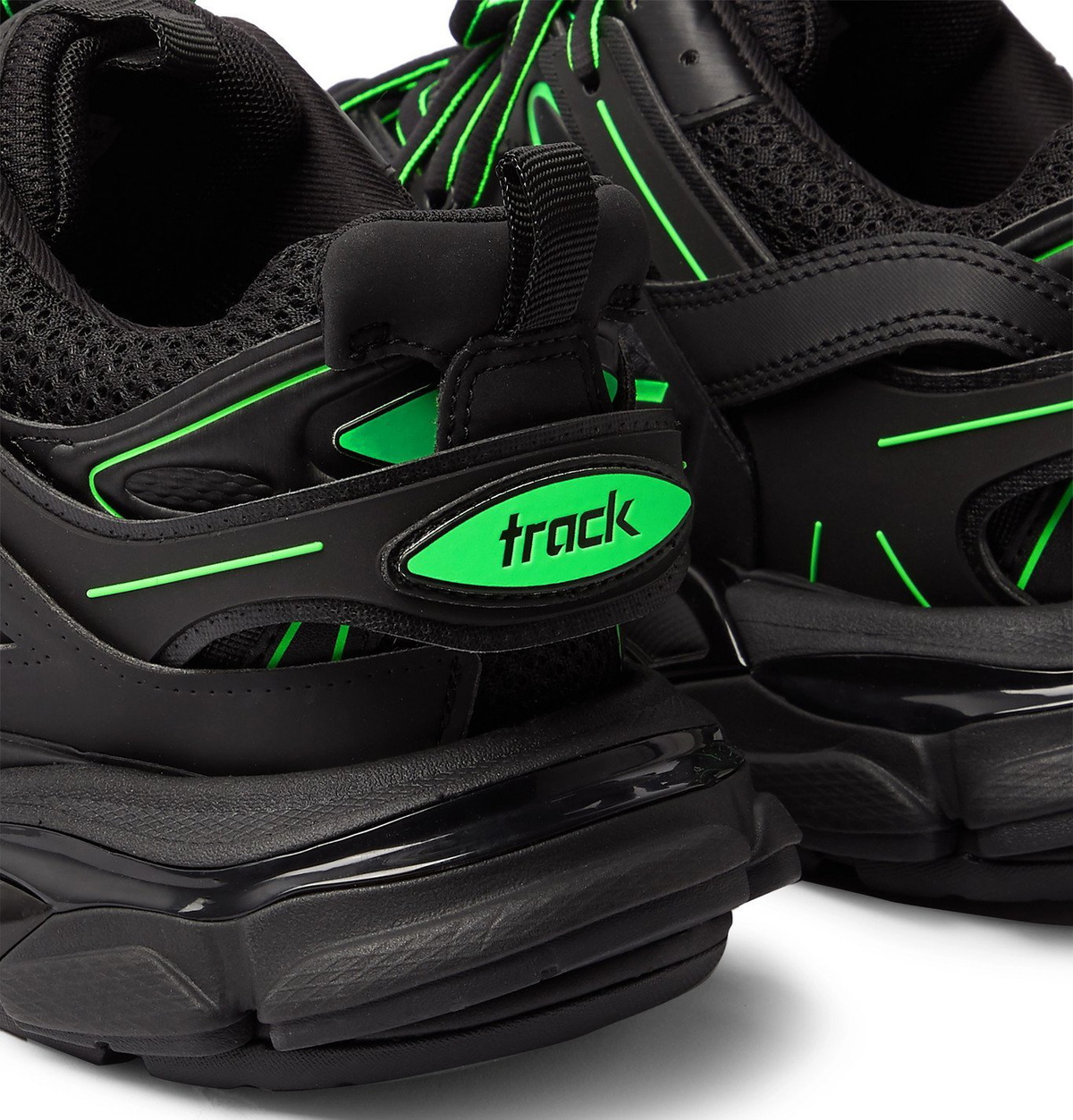 Balenciaga track noir online vert