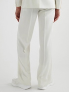 Alexander McQueen - Straight-Leg Wool Grain de Poudre Trousers - White