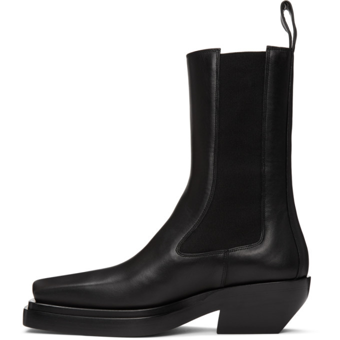 Bottega Veneta Black BV Lean Mid-Calf Chelsea Boots Bottega Veneta