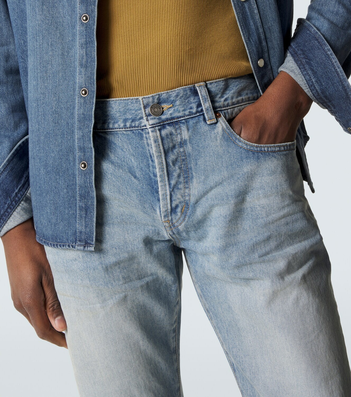 Saint Laurent Faded slim jeans