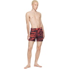 Vivienne Westwood Orange Classic Boxer Swim Shorts