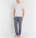 Hanro - Checked Cotton Pyjama Trousers - Men - Gray