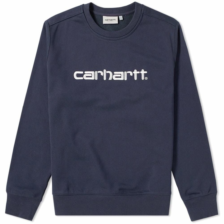 Photo: Carhartt WIP Embroidered Logo Crew Sweat