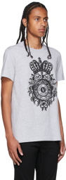 Versace Jeans Couture Grey Rubber V-Emblem T-Shirt