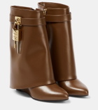 Givenchy Shark Lock leather ankle boots