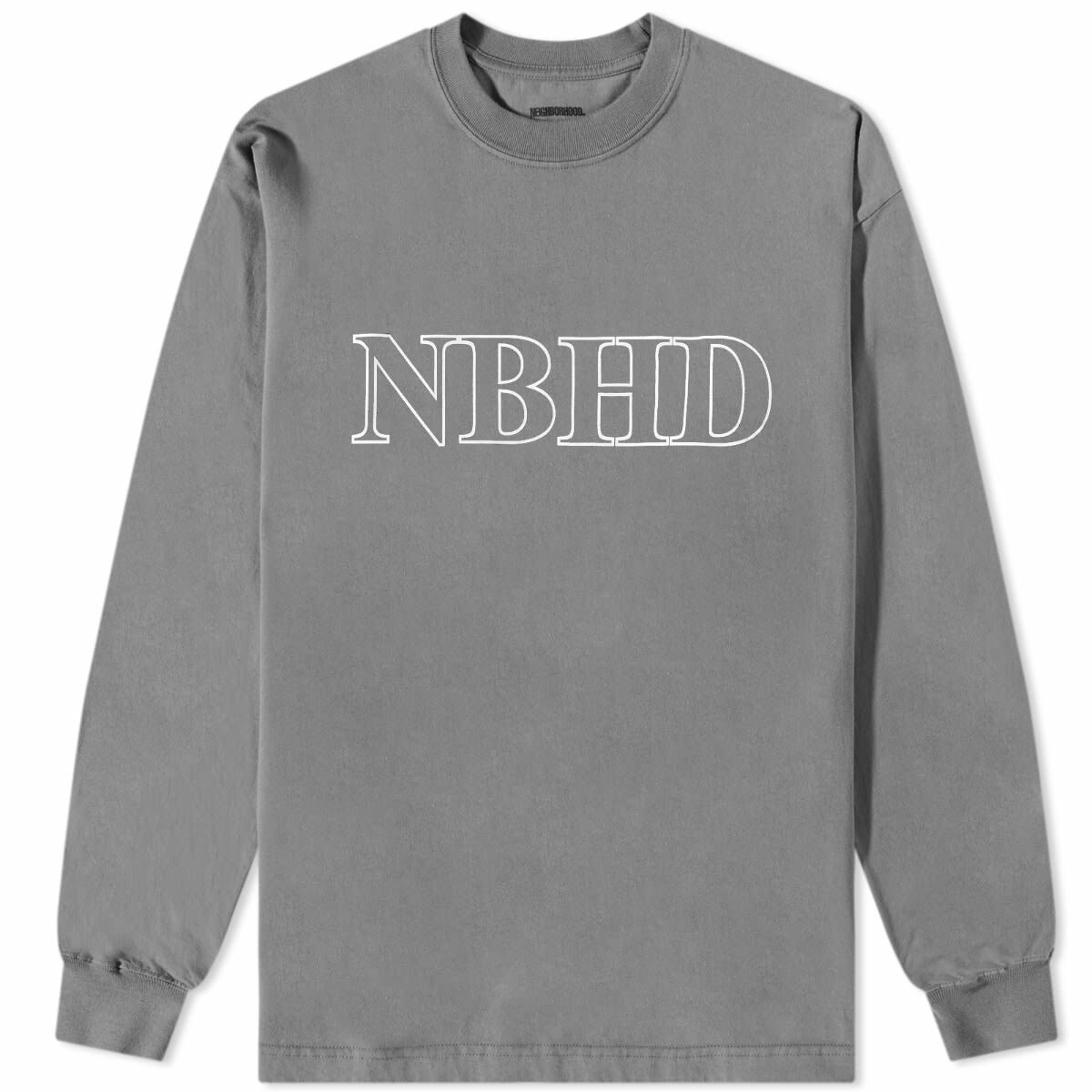neighborhood ロンT NH . TEE LS-4 Neighborhood Men's Long Sleeve NH-4 T-Shirt in Neon Green