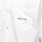 Gucci Men's Logo Pocket Short Sleeve Shirt in White
