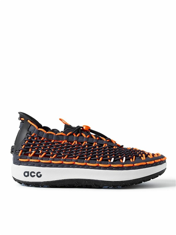 Photo: Nike - ACG Watercat Rubber-Trimmed Woven Cord Sneakers - Orange