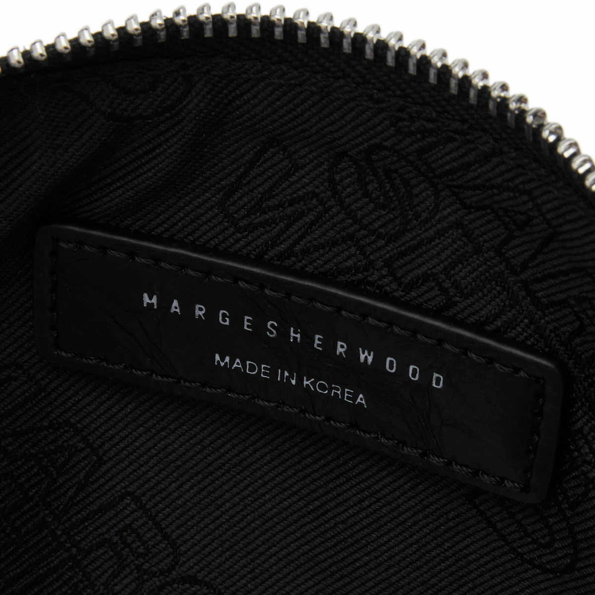 MARGE SHERWOOD Women's Zipper Small Bag in Black Crinkle 