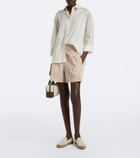 Brunello Cucinelli Monili suede-trimmed canvas espadrilles