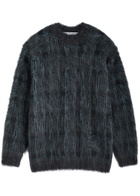 Alexander Wang Logo Brushed-knit Jumper Black